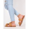 nizke damske hnede slapky JH200CAMEL 7