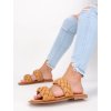 nizke damske hnede slapky JH200CAMEL 4