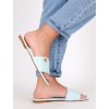 nizke damske slapky letne CK195BLUE 6