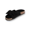 cierne damske korkove slapky s maslickou CK02ALLBLACK 4