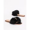 cierne slapky fluffy SS91black 1