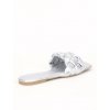 strieborne nizke slapky damske SS101SILVER 3