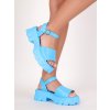 kozenkove modre damske sandale xx33BLU 1