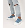 damske platenne tenisky modre AB110 JEANS 5