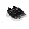 cierne damske tenisky na platforme so snurkami la61black 3