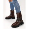 hnede cizmy K288BROWN 1