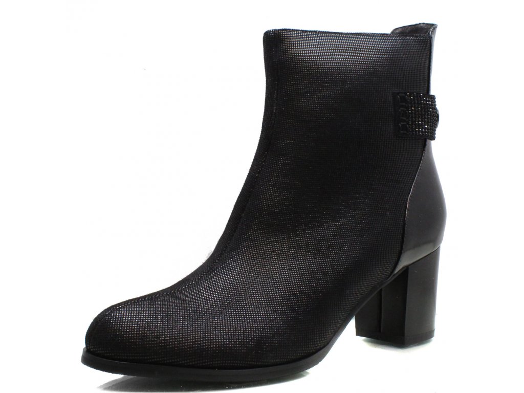 IBERIUS DÁMSKÉ KOTNÍKOVÉ BOTY DESKA 36372 ČERNÁ Barva: Černá