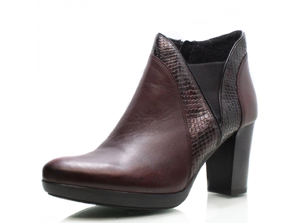 CARINII DÁMSKÉ KOTNÍKOVÉ BOTY CHE BELLO 1153 092/098 BORDOVÁ Barva: BORDOVÁ