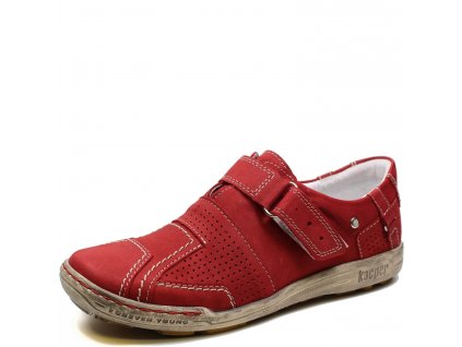 DÁMSKE POLOBOTKY KACPER 2-4324 181+181+181 ČERVENÁ