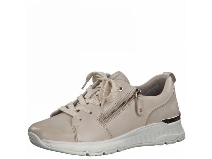 Jana 100 Comfort Leather Damen Sneaker Low Art 8 8 23730 28 in nude grau ART 8 8 23730 28 251