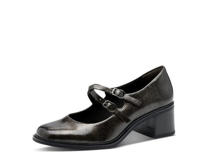 DÁMSKÉ LODIČKY TAMARIS 1-22459-45 915 ŠEDÁ METALICKÁ