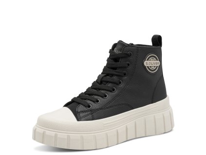 DÁMSKÉ KOTNÍKOVÉ BOTY S.OLIVER 5-25200-45 001 ČERNÁ