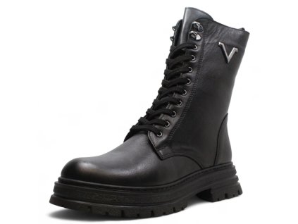 DÁMSKÉ KOTNÍKOVÉ BOTY KLOP 248-K-148 ČERNÁ