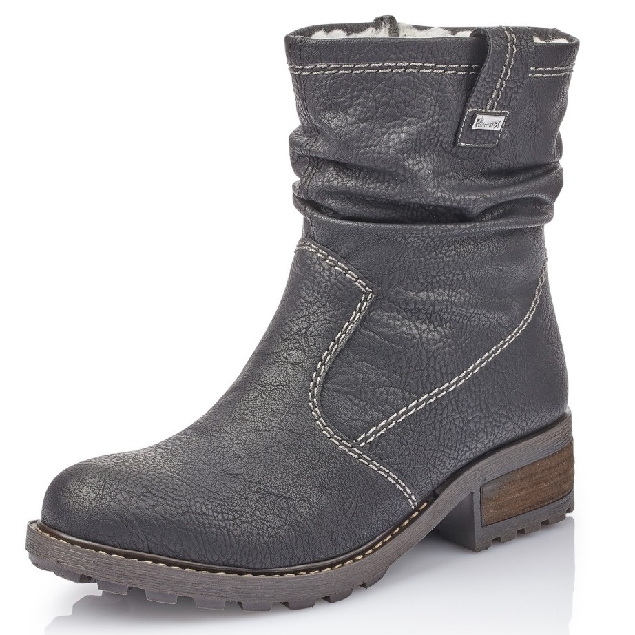 DÁMSKÉ KOTNÍKOVÉ BOTY RIEKER Y0463 00 ČERNÁ Barva: Černá koupíte na Obujtese.cz