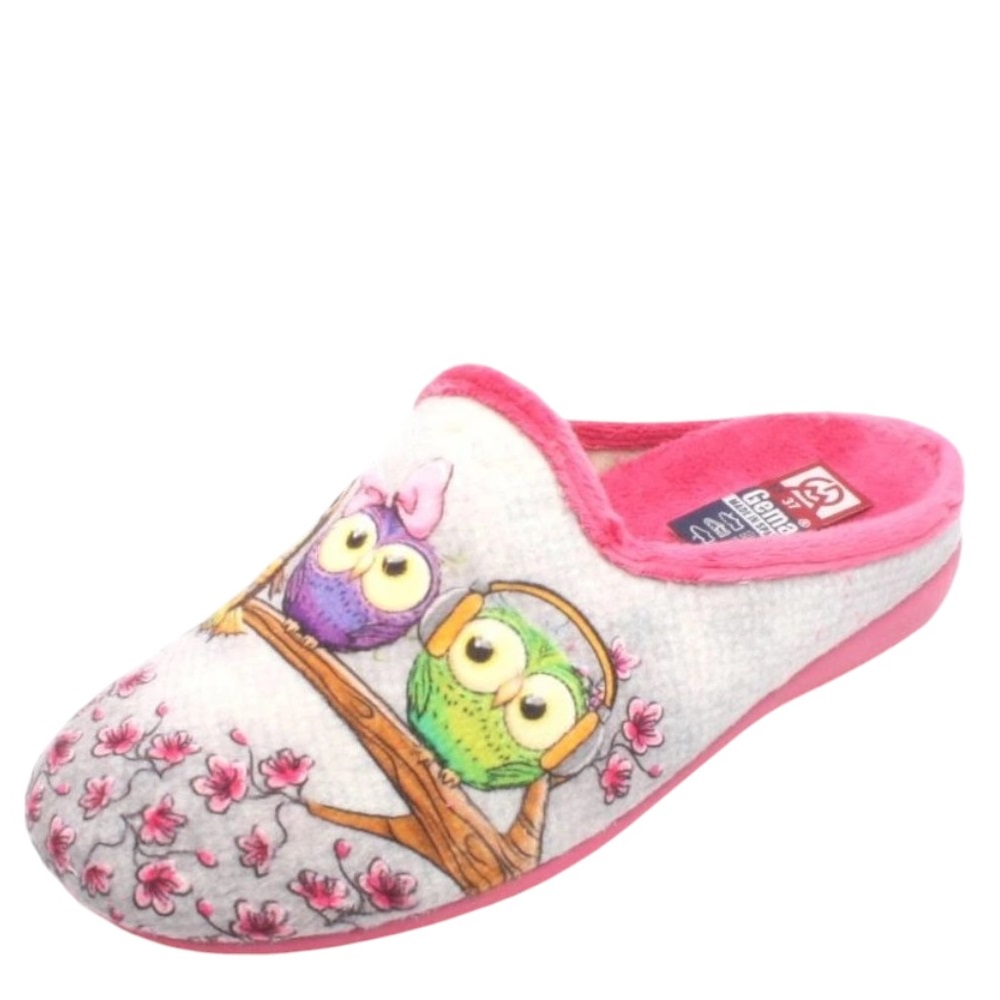 DÁMSKÉ PANTOFLE GEMA 5000 021 BORDOVÁ Barva: BORDOVÁ