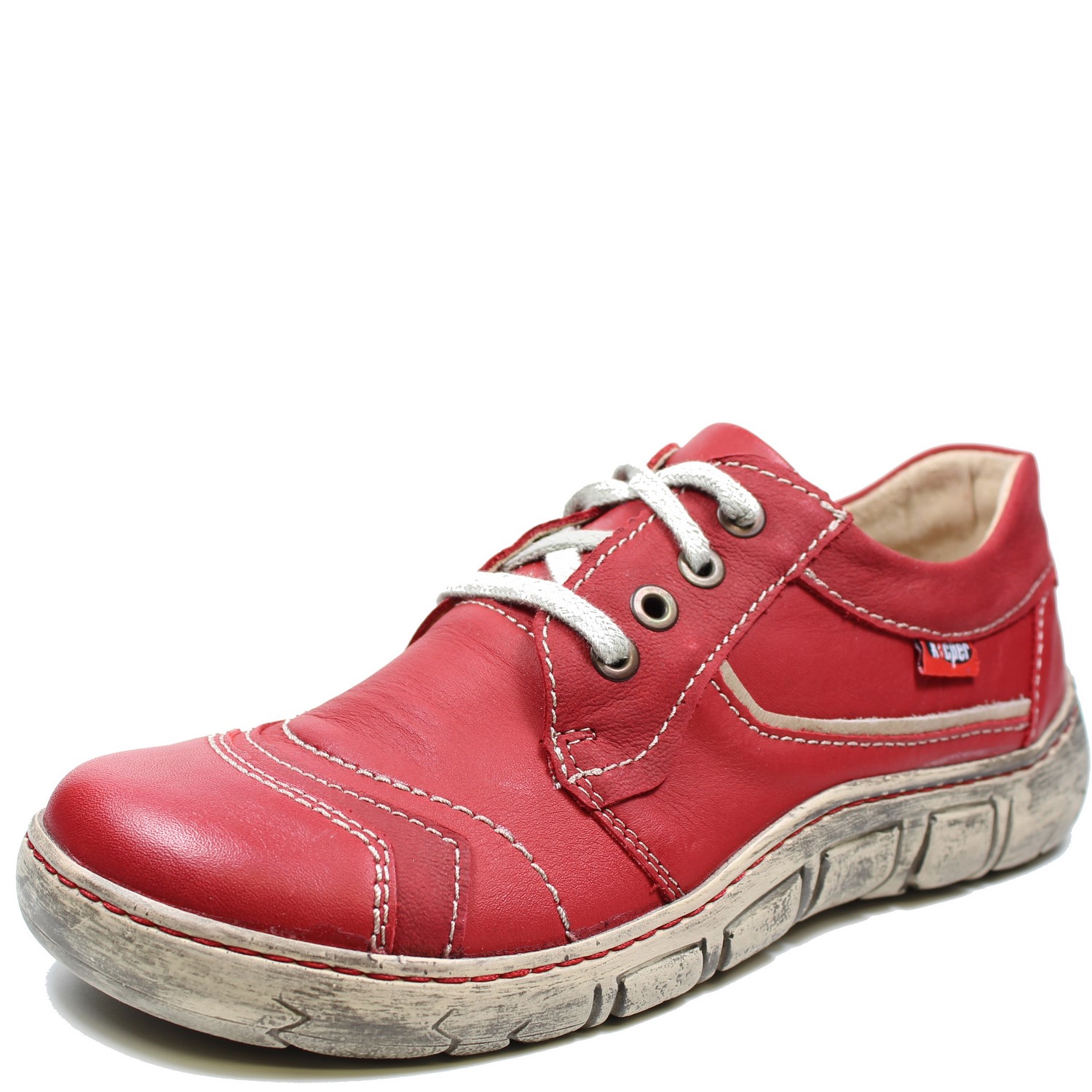 DÁMSKÉ POLOBOTKY KACPER 2 0204 160+181+793 ČERVENÁ Barva: Červená