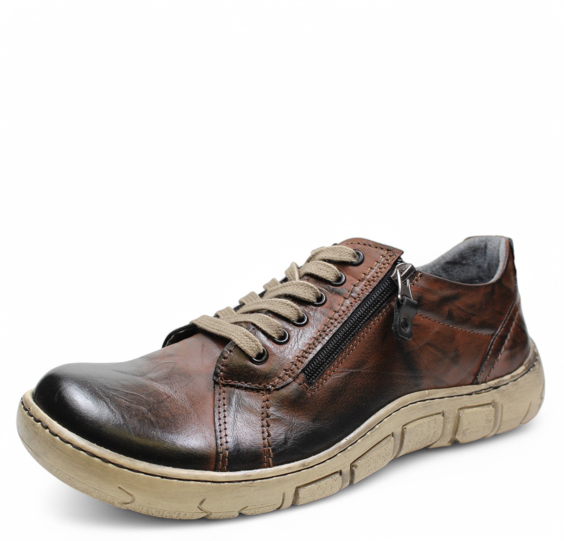 PÁNSKÉ POLOBOTKY KACPER 1-1287 865+864 HNĚDÁ Barva: HNĚDÁ