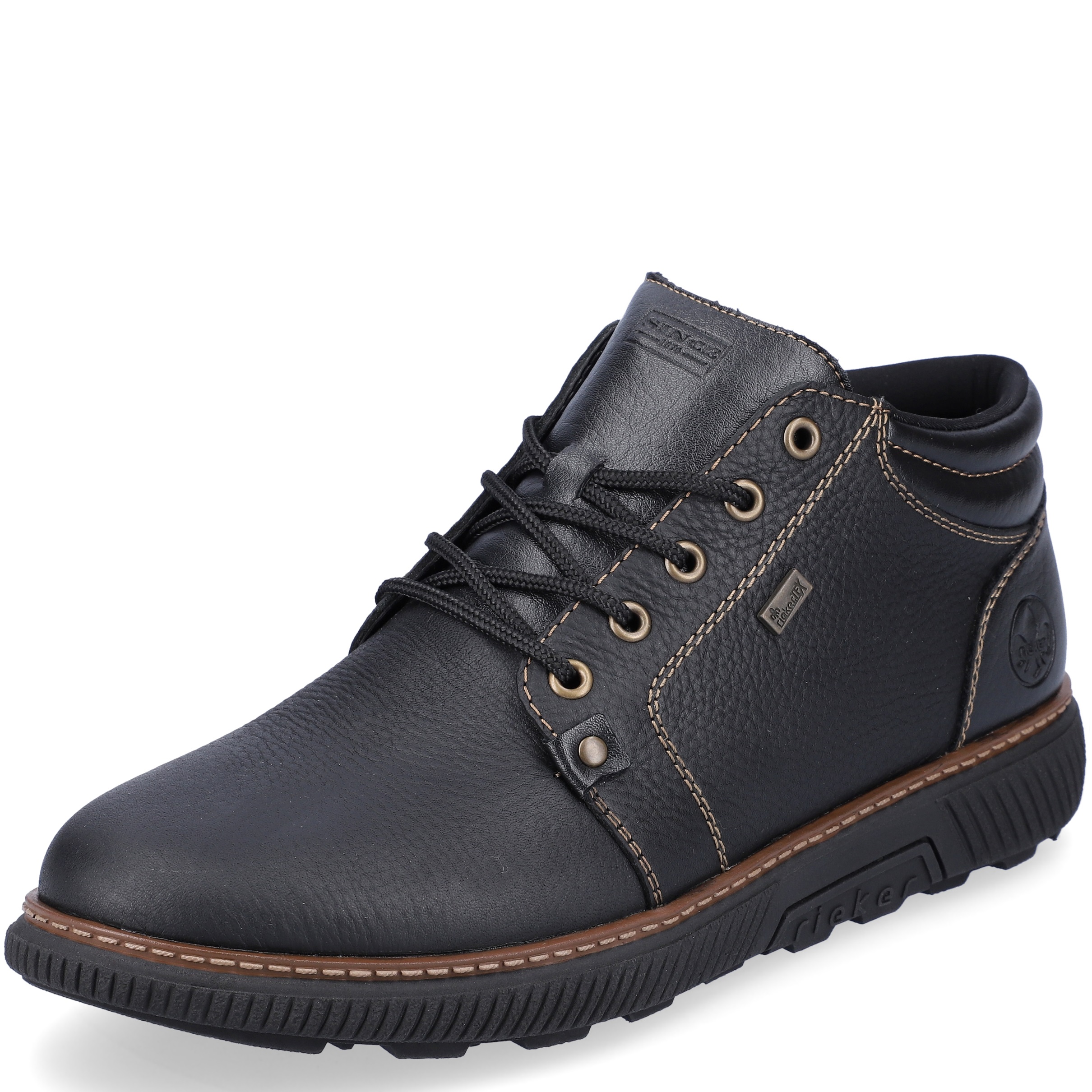 PÁNSKÉ KOTNÍKOVÉ BOTY RIEKER B6740 00 ČERNÁ Barva: Černá koupíte na Obujtese.cz