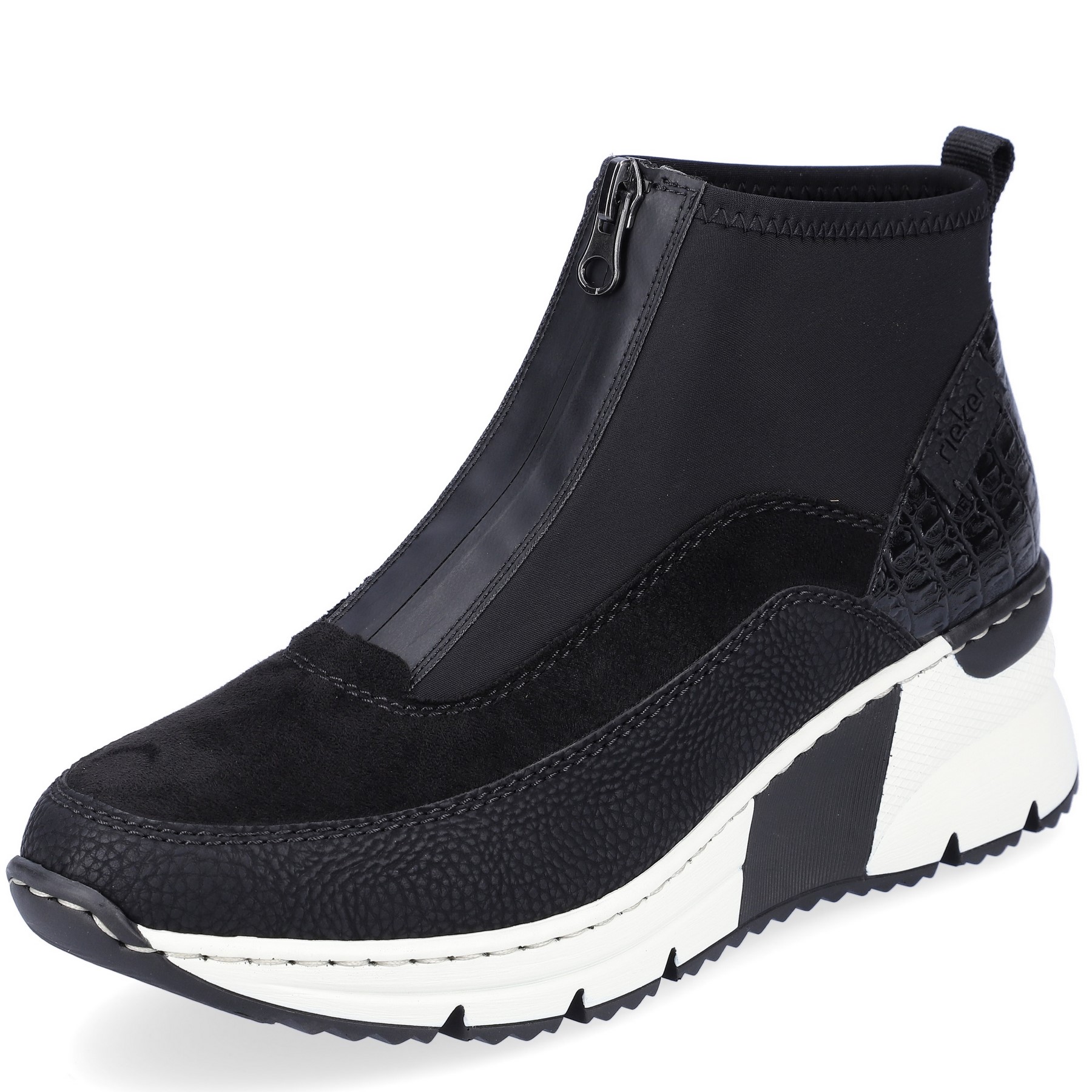 DÁMSKÉ KOTNÍKOVÉ BOTY RIEKER M9644 00 ČERNÁ Barva: Černá koupíte na Obujtese.cz