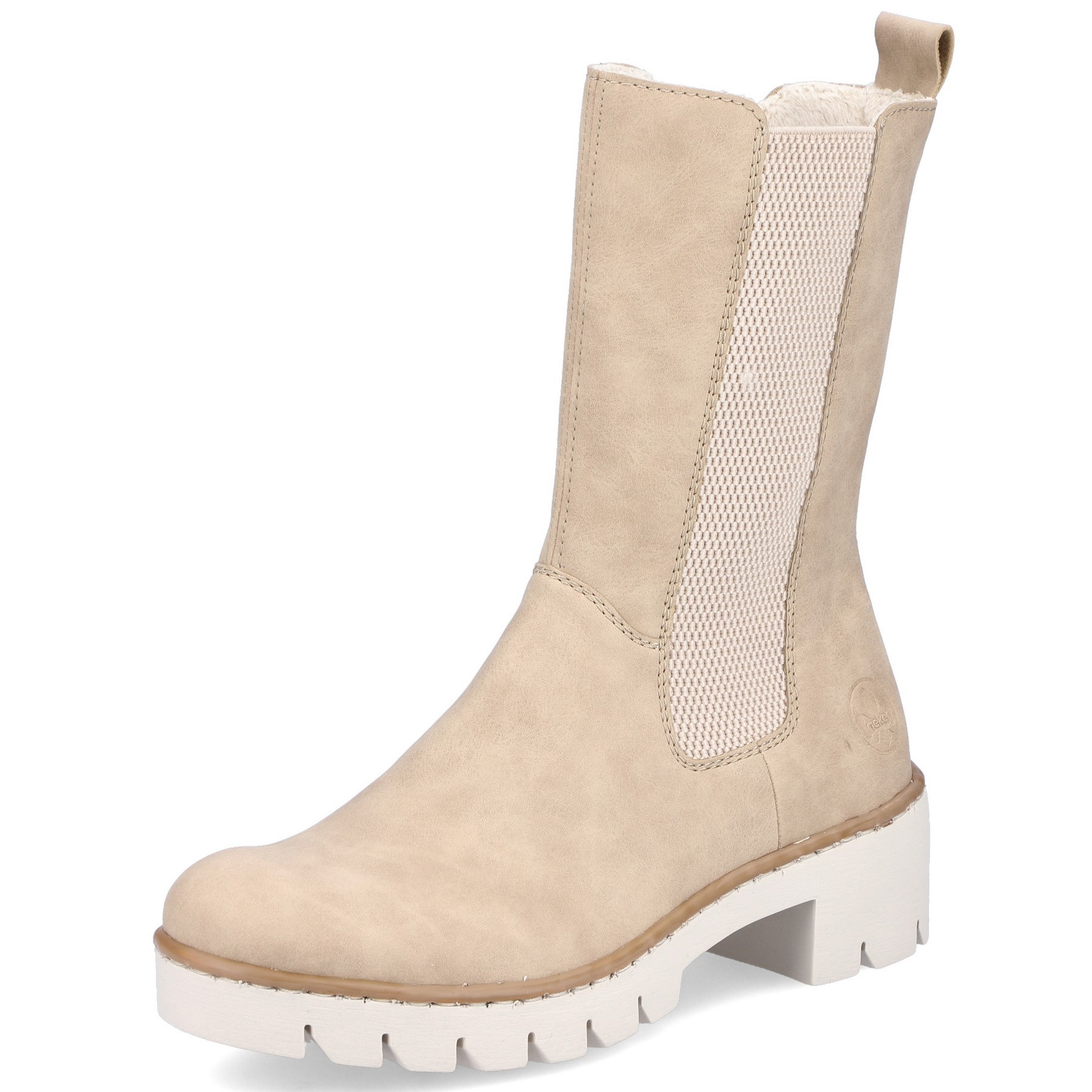 DÁMSKÉ KOTNÍKOVÉ BOTY RIEKER X8674 64 BÉŽOVÁ Barva: BÉŽOVÁ koupíte na Obujtese.cz