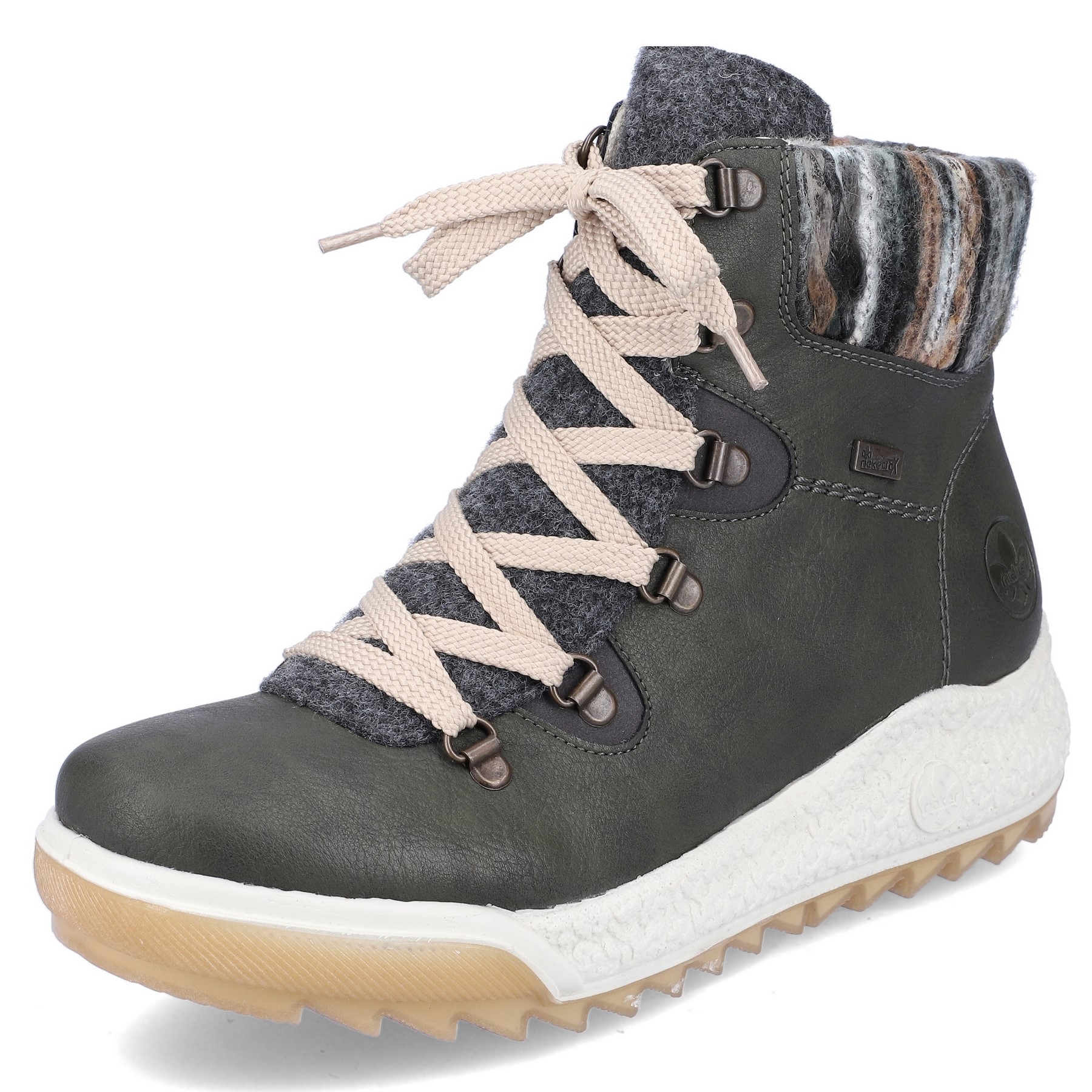 DÁMSKÉ KOTNÍKOVÉ BOTY RIEKER X3401 54 ZELENÁ Barva: Zelená koupíte na Obujtese.cz