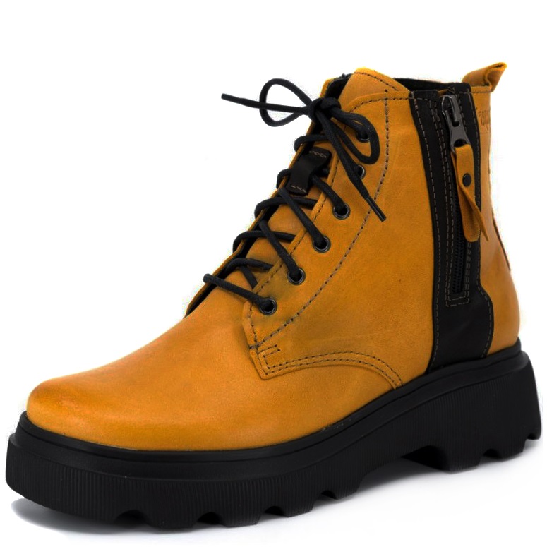 DÁMSKÉ KOTNÍKOVÉ BOTY KACPER 4 5366 912+163 PO ŽLUTÁ Barva: ŽLUTÁ