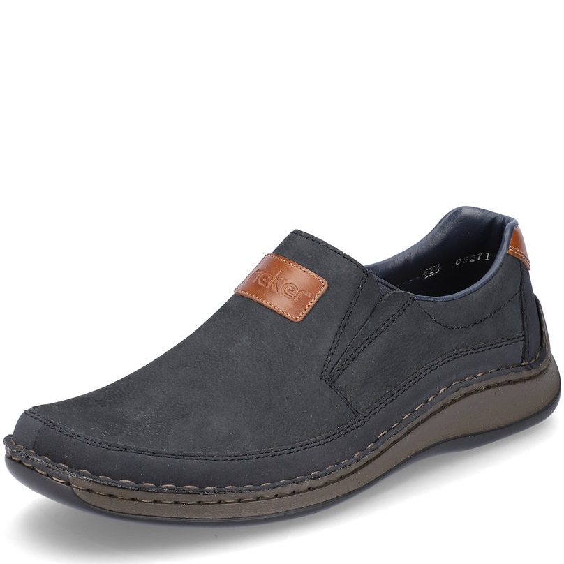 Levně PÁNSKÉ POLOBOTKY RIEKER 05271-14 MODRÁ Barva: MODRÁ