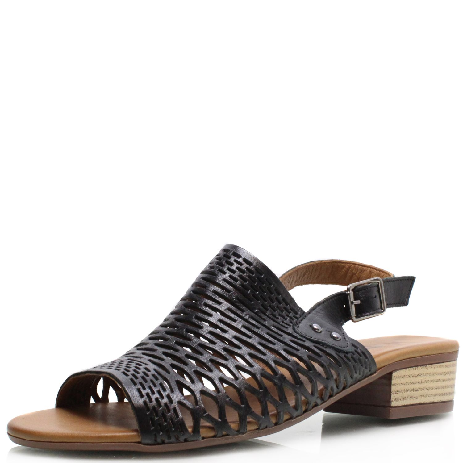 QUO VADIS DÁMSKÉ SANDÁLY KLOP 011 SB 3A 02ČERNÁ Barva: Černá