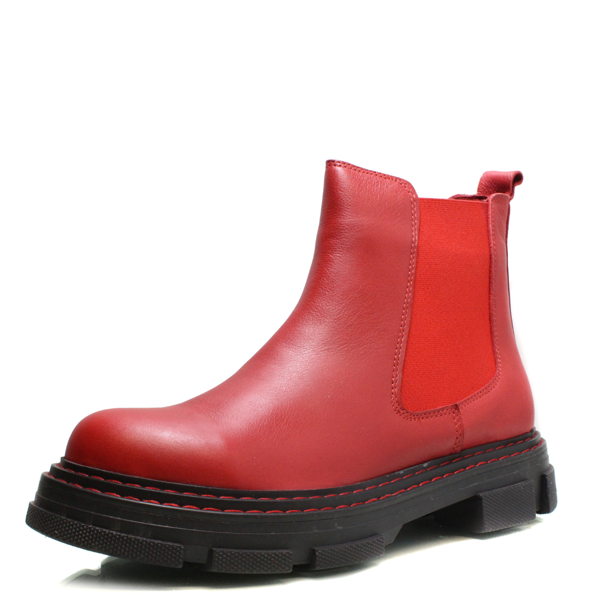 DÁMSKÉ KOTNÍKOVÉ BOTY WILD 138 9801 9801 ČERVENÁ Barva: Červená