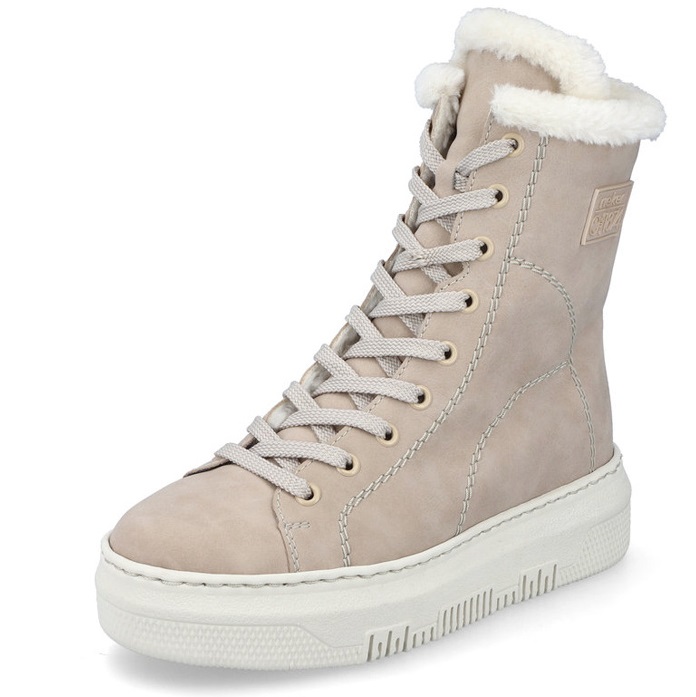 DÁMSKÉ KOTNÍKOVÉ BOTY RIEKER M3854 62 BÉŽOVÁ Barva: BÉŽOVÁ koupíte na Obujtese.cz