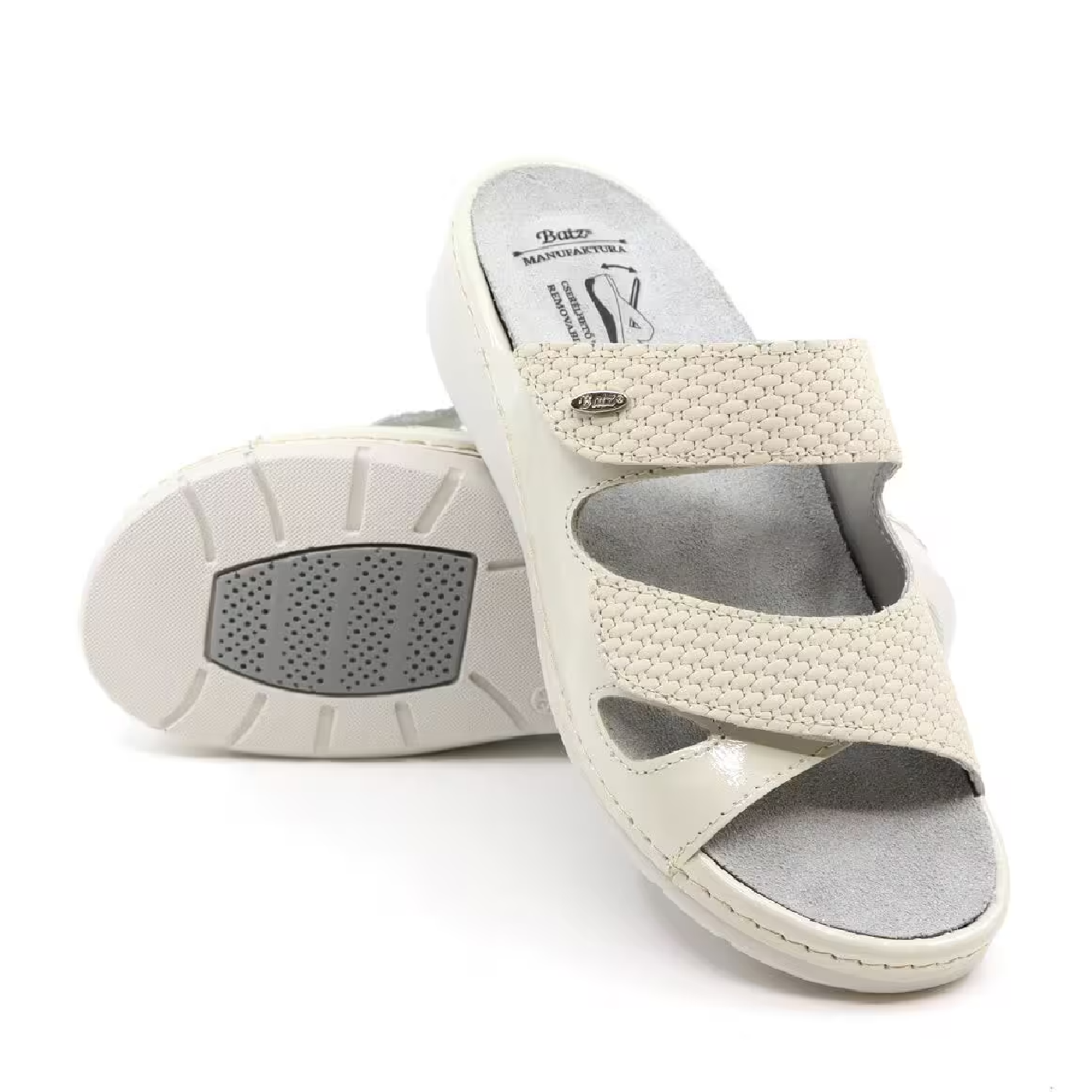 DÁMSKÉ PANTOFLE BATZ SORRENTO FEHÉR WHITE BÍLÁ Barva: BÍLÁ