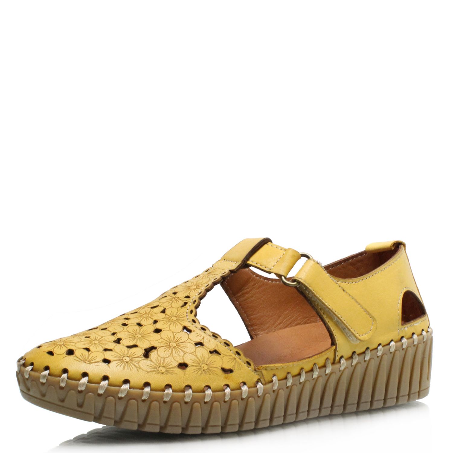 DÁMSKÉ POLOBOTKY QUO VADIS 01 360 1 24 ŽLUTÁ Barva: ŽLUTÁ