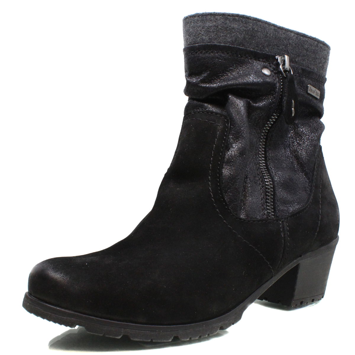 DÁMSKÉ KOTNÍKOVÉ BOTY JANA 8 8 25302 29 001 ČERNÁ Barva: Černá koupíte na Obujtese.cz