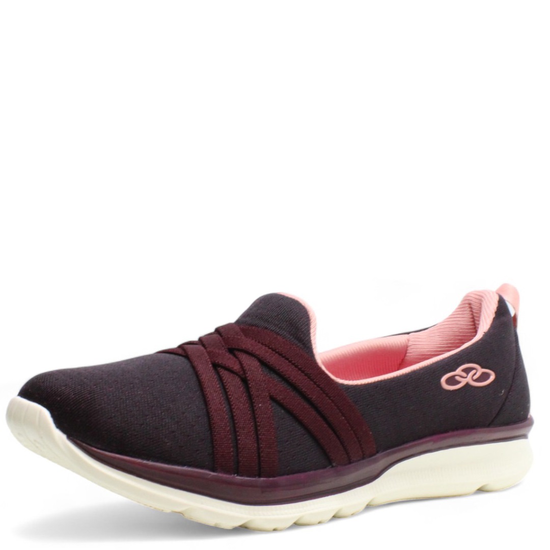 DÁMSKÉ TENISKY NAZOUVACÍ OLYMPIKUS LIFE/648 BORDOVÁ Barva: BORDOVÁ