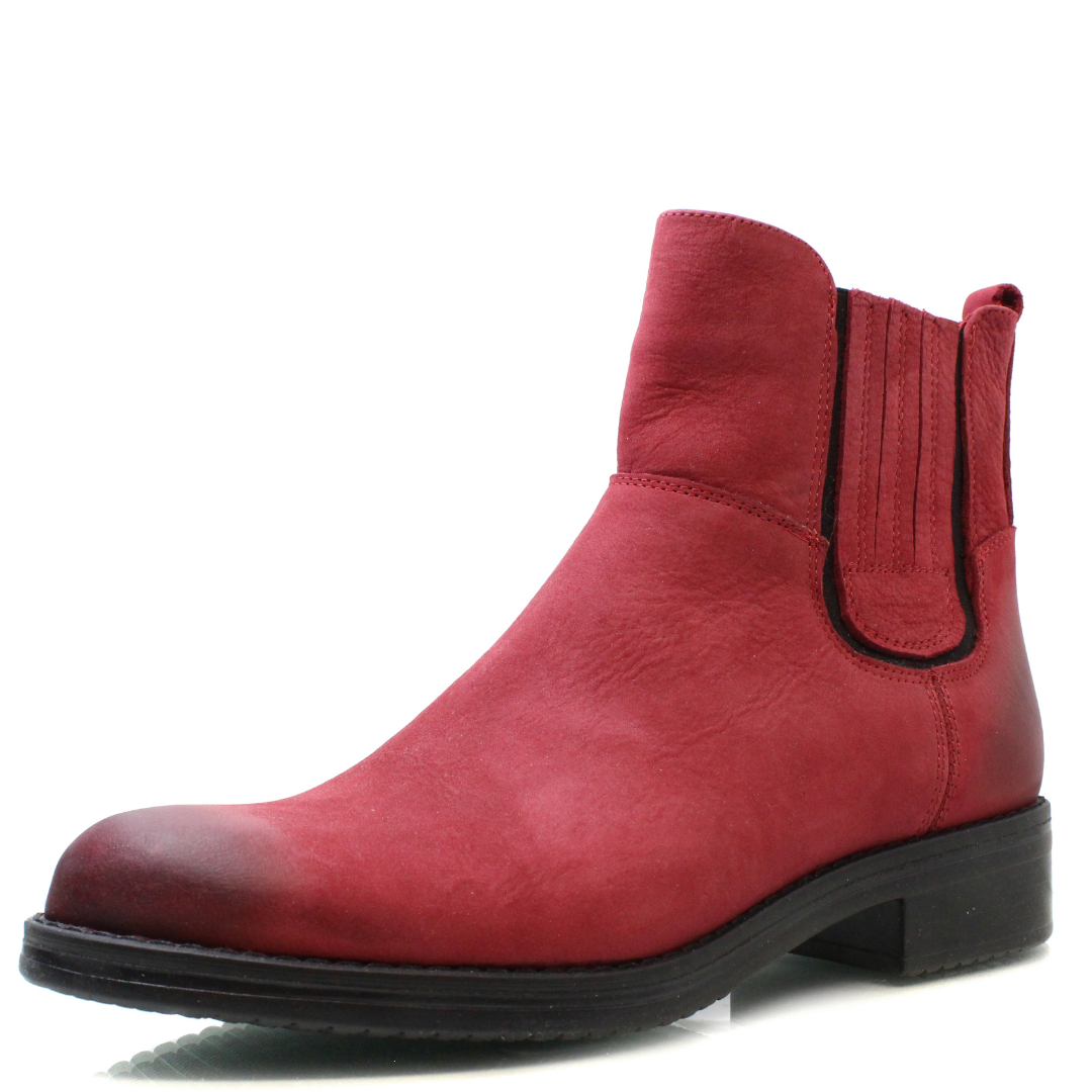 DÁMSKÉ KOTNÍKOVÉ BOTY ACORD 3332 210 ČERVENÁ Barva: Červená