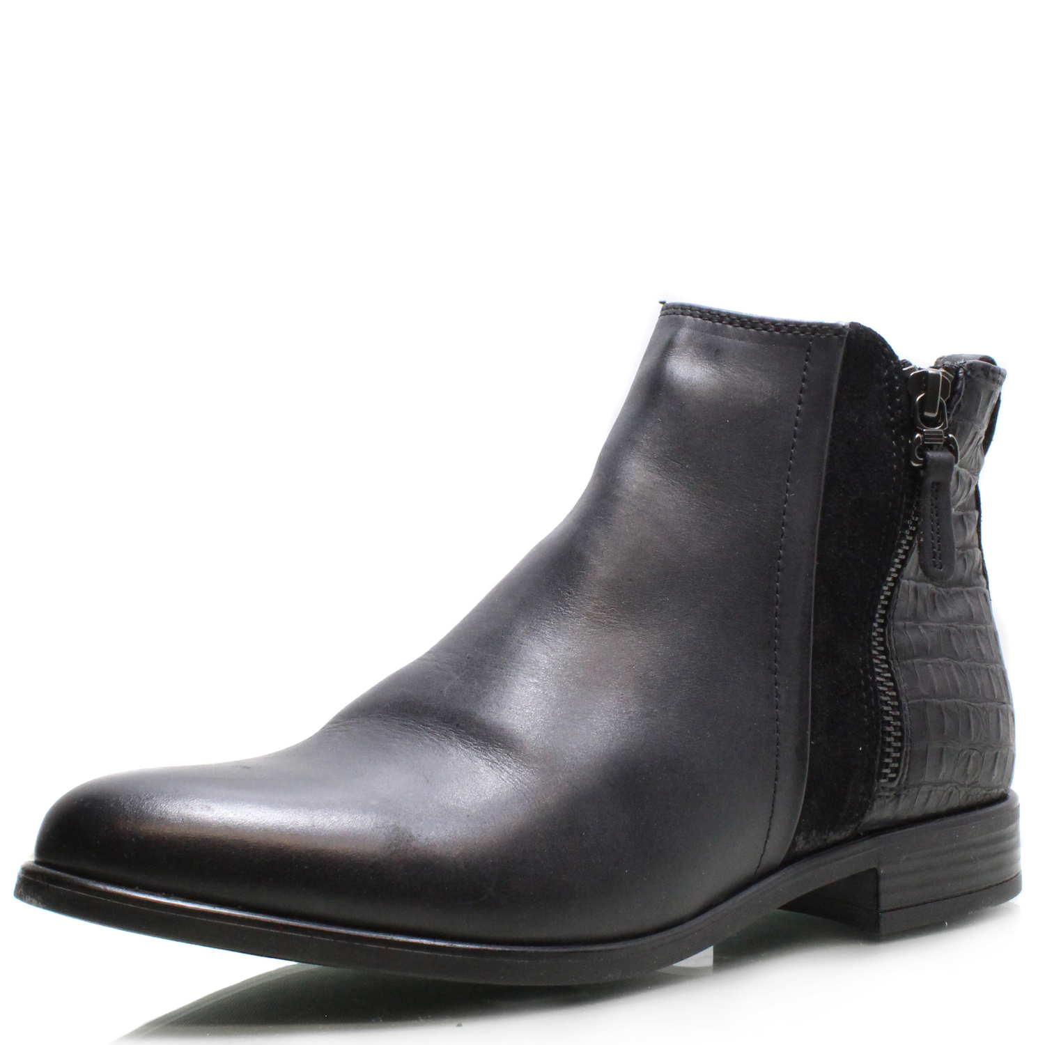 QUO VADIS DÁMSKÉ KOTNÍKOVÉ BOTY KLONDIKE 093H01BLK ČERNÁ Barva: Černá