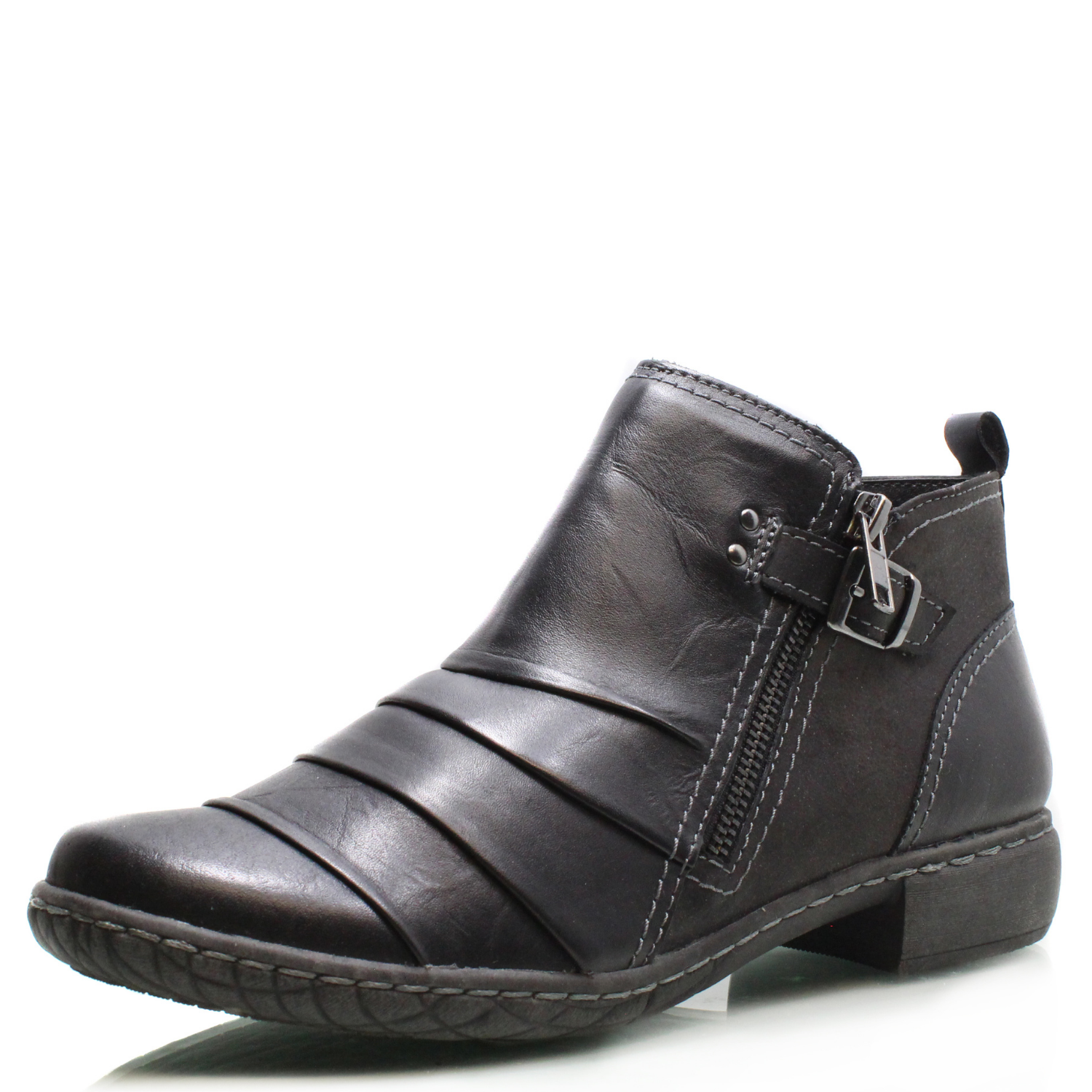 DÁMSKÉ KOTNÍKOVÉ BOTY REFLEXAN 30818 BLK ČERNÁ Barva: Černá