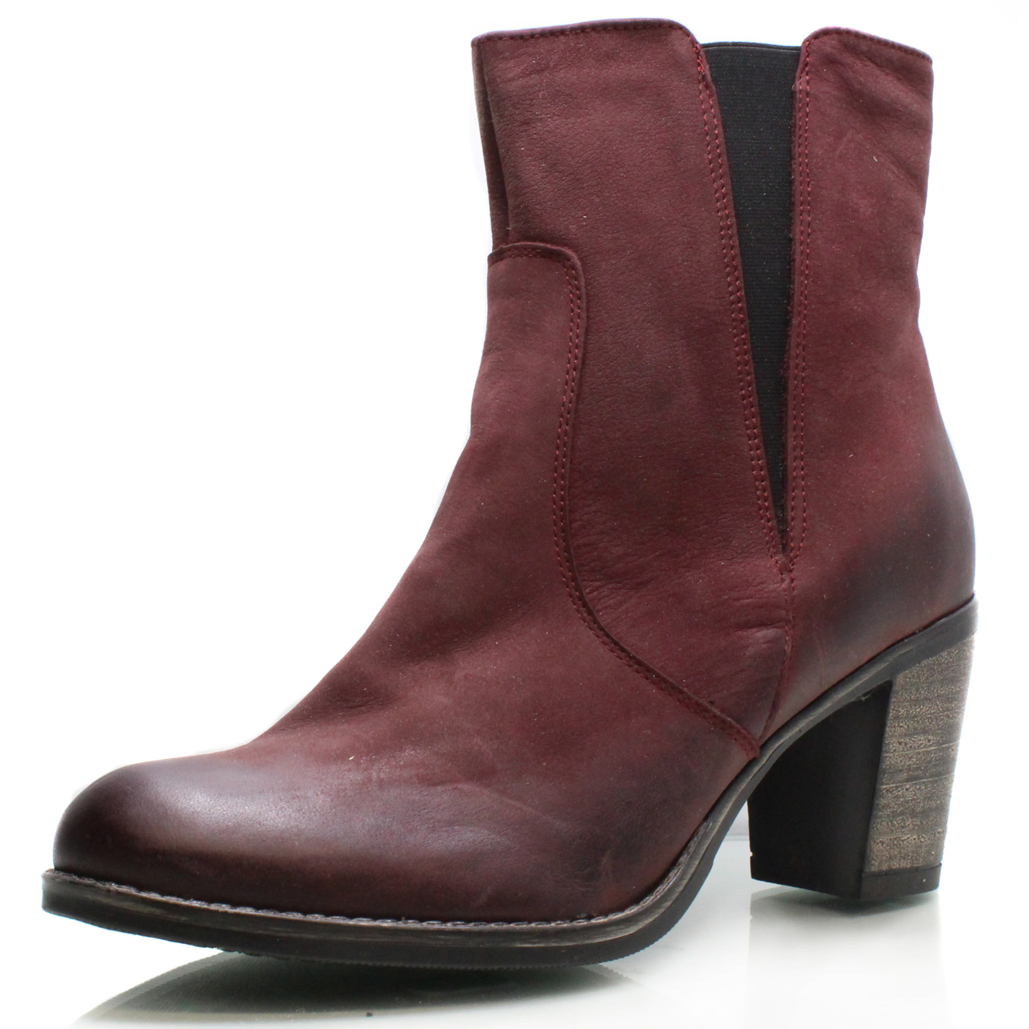 IBERIUS DÁMSKÉ KOTNÍKOVÉ BOTY HUJO J3062 BORDOVÁ Barva: BORDOVÁ