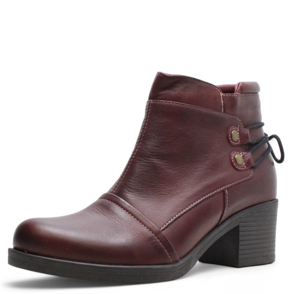 QUO VADIS DÁMSKÉ KOTNÍKOVÉ BOTY SAFE STEP 19201 035 BORDOVÁ Barva: BORDOVÁ