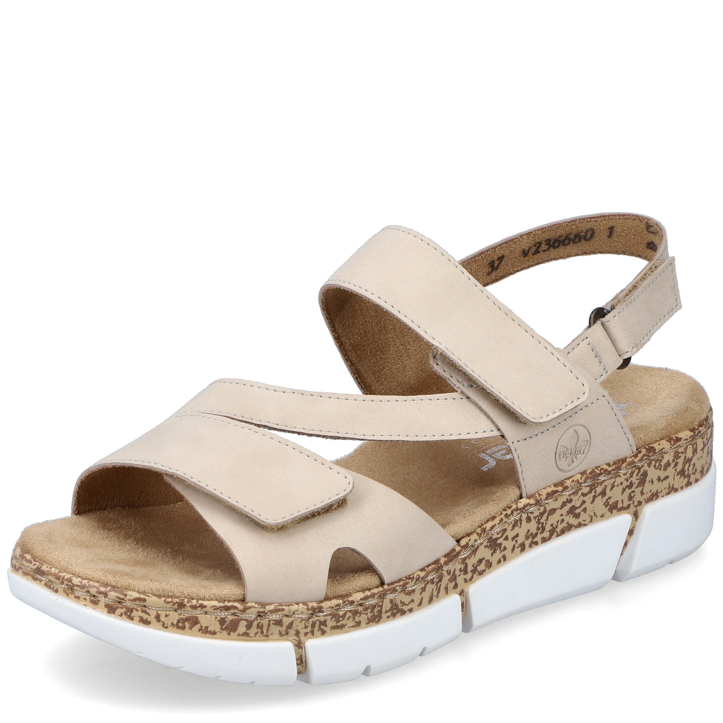 DÁMSKÉ SANDÁLY RIEKER 64677 64 BÉŽOVÁ Barva: BÉŽOVÁ koupíte na Obujtese.cz