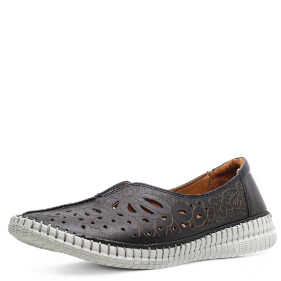 IBERIUS DÁMSKÉ POLOBOTKY IBERIUS 2854 501 ČERNÁ Barva: Černá