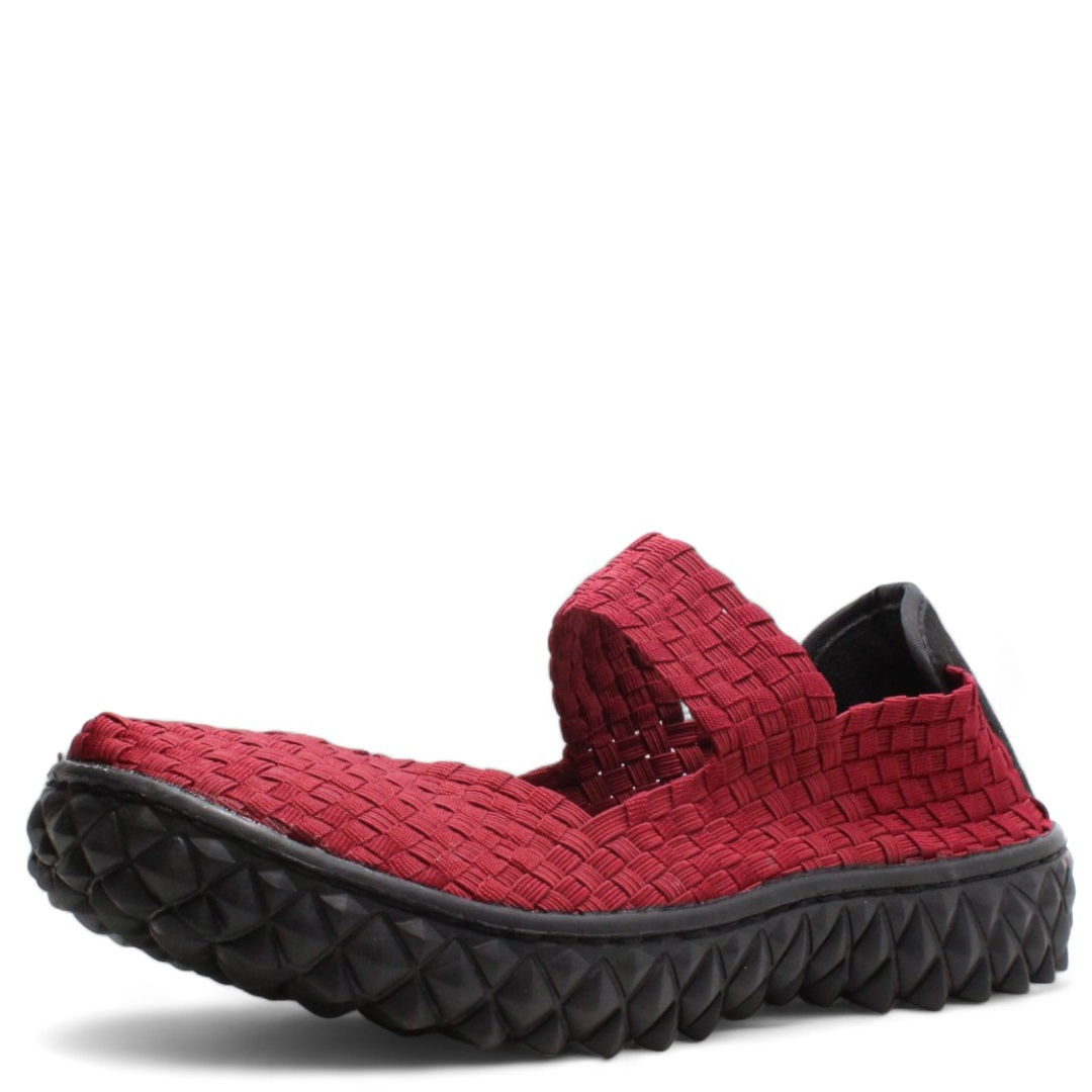 DÁMSKÁ GUMIČKOVÁ OBUV ROCK SPRING OVER BORDO Barva: BORDOVÁ