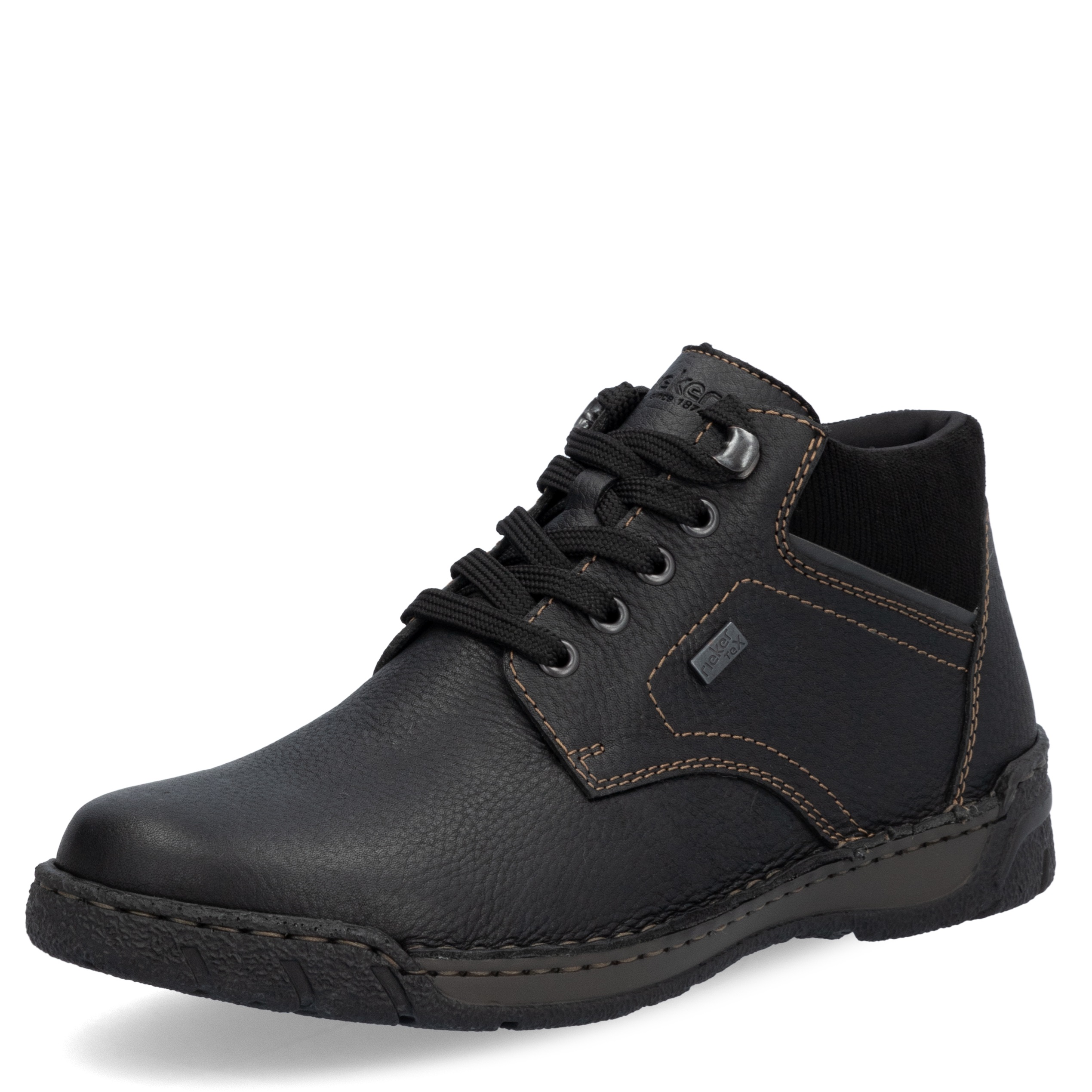 PÁNSKÉ KOTNÍKOVÉ BOTY RIEKER B6740 00 ČERNÁ Barva: Černá koupíte na Obujtese.cz