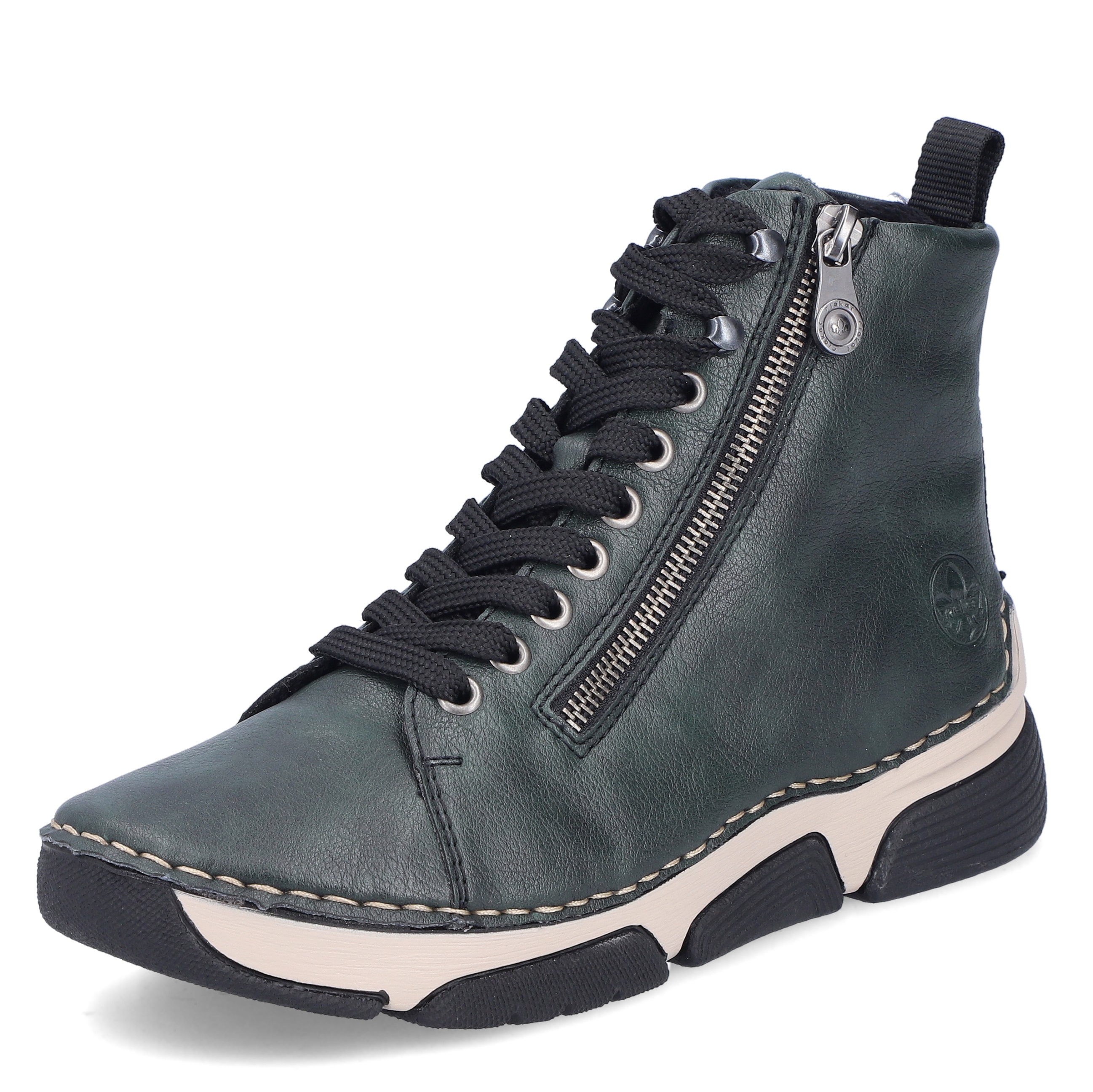 DÁMSKÉ KOTNÍKOVÉ BOTY RIEKER X3401 54 ZELENÁ Barva: Zelená koupíte na Obujtese.cz