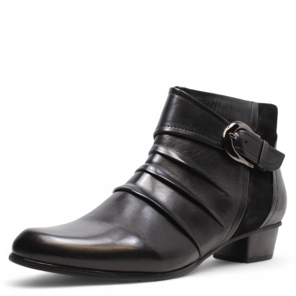 DÁMSKÉ KOTNÍKOVÉ BOTY REGARDE LE CIEL STEFANY 389 ČERNÁ Barva: Černá