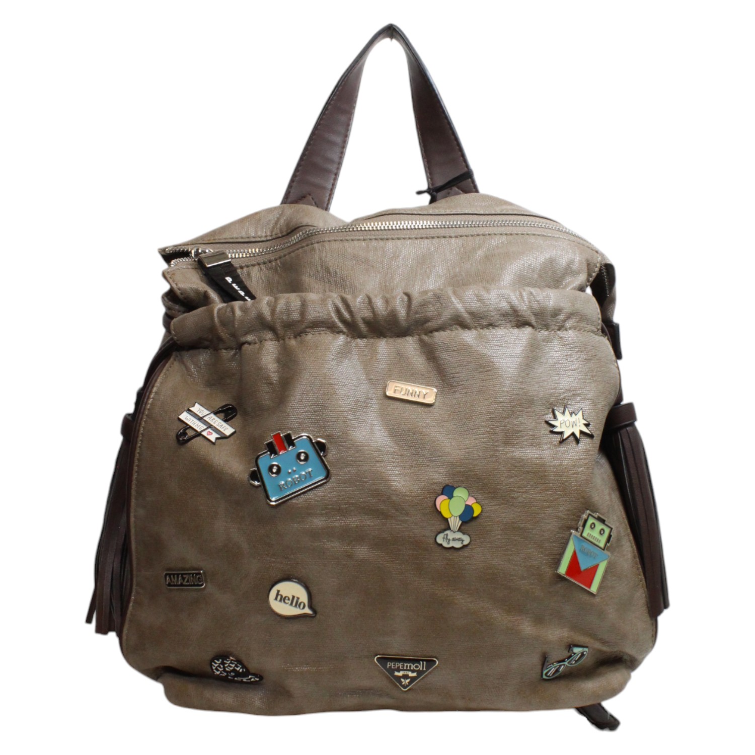 DÁMSKÁ KABELKA PEPE MOLL 28126 ŠEDÁ Barva: Šedá, Velikost: BEZ