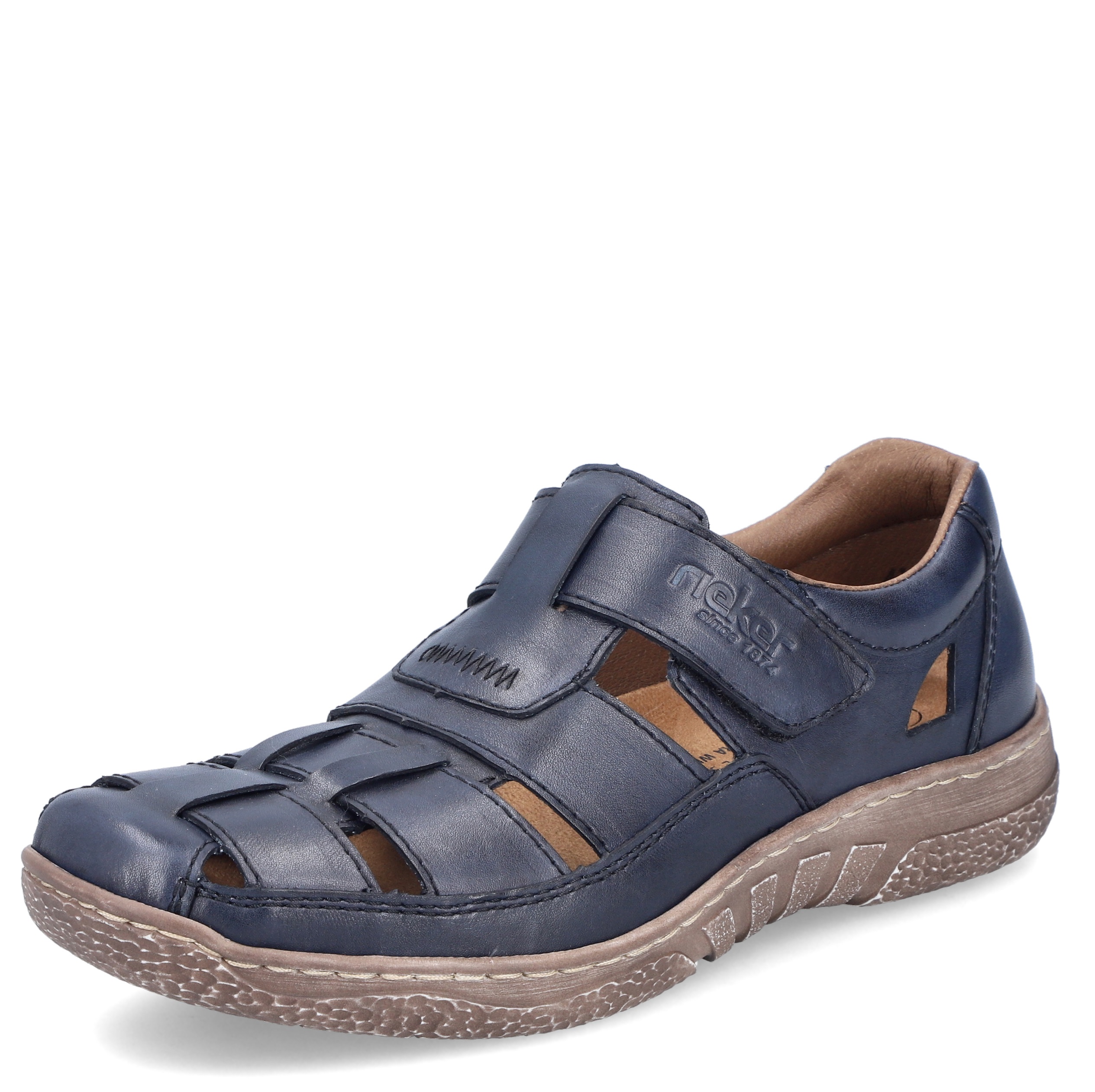 Levně PÁNSKÉ POLOBOTKY RIEKER 03578-14 MODRÁ Barva: MODRÁ