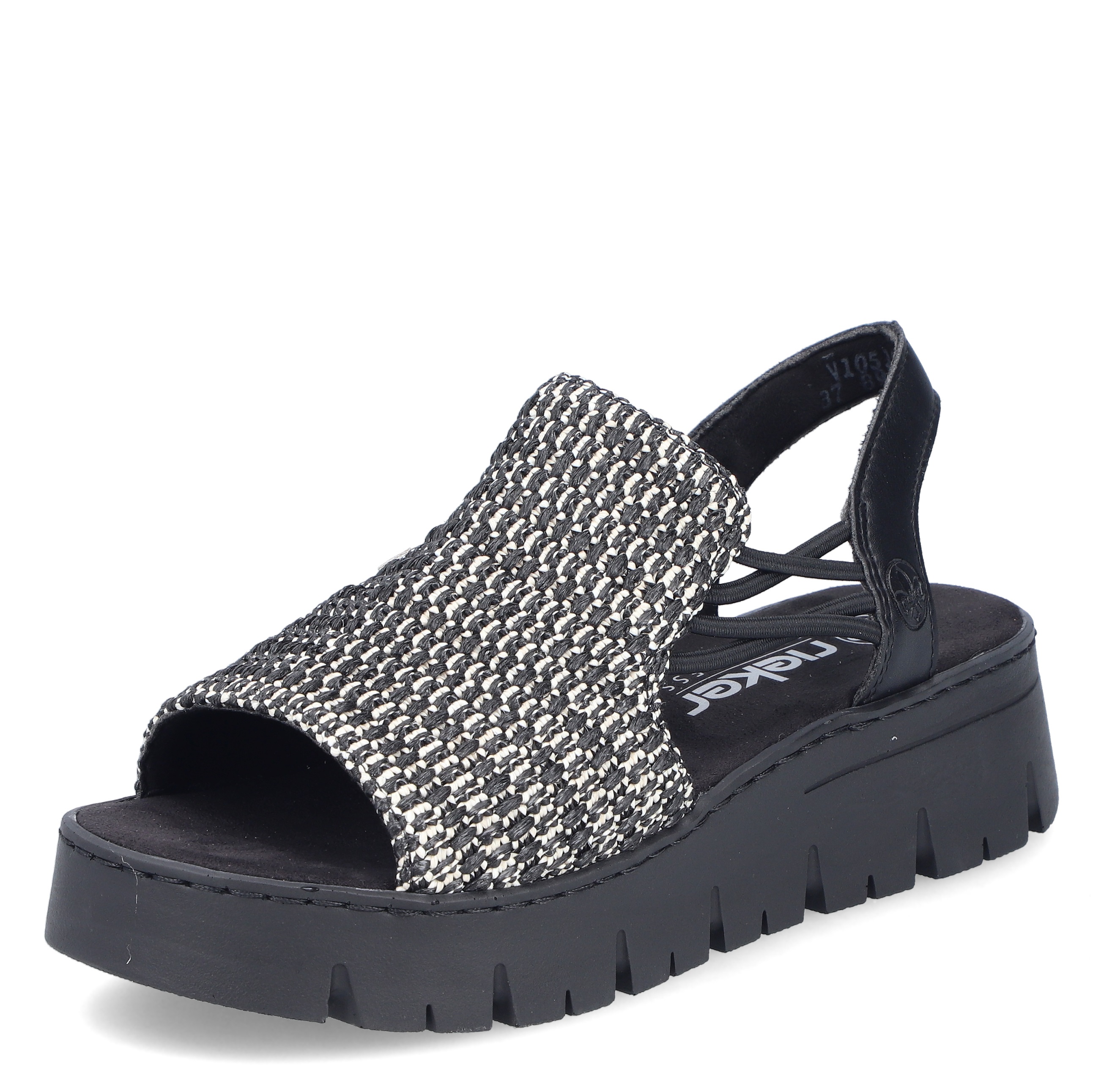 DÁMSKÉ SANDÁLY RIEKER V59B5 00 ČERNÁ Barva: Černá koupíte na Obujtese.cz