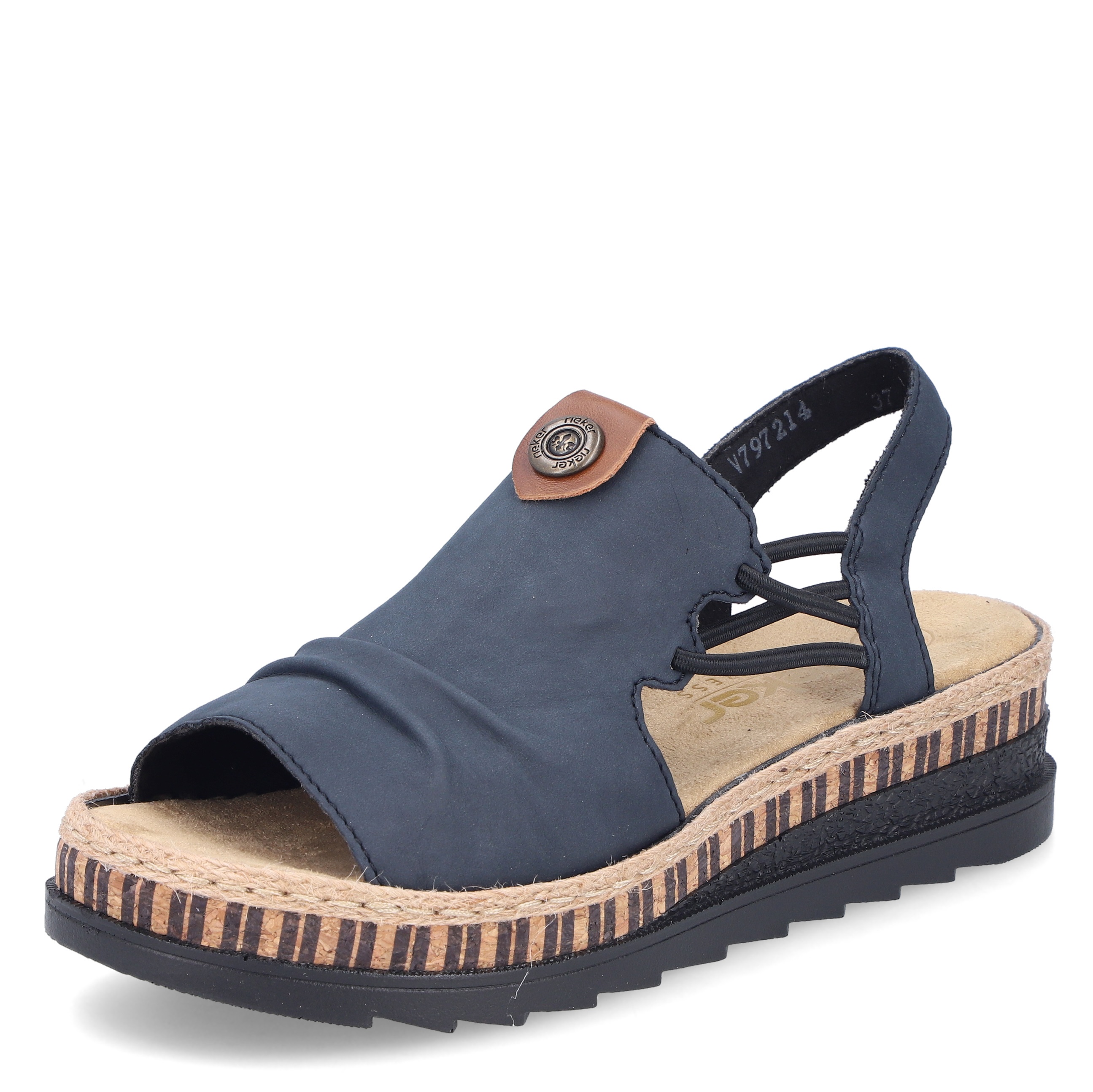 DÁMSKÉ SANDÁLY RIEKER 608F1 91 MODRÁ Barva: MODRÁ koupíte na Obujtese.cz