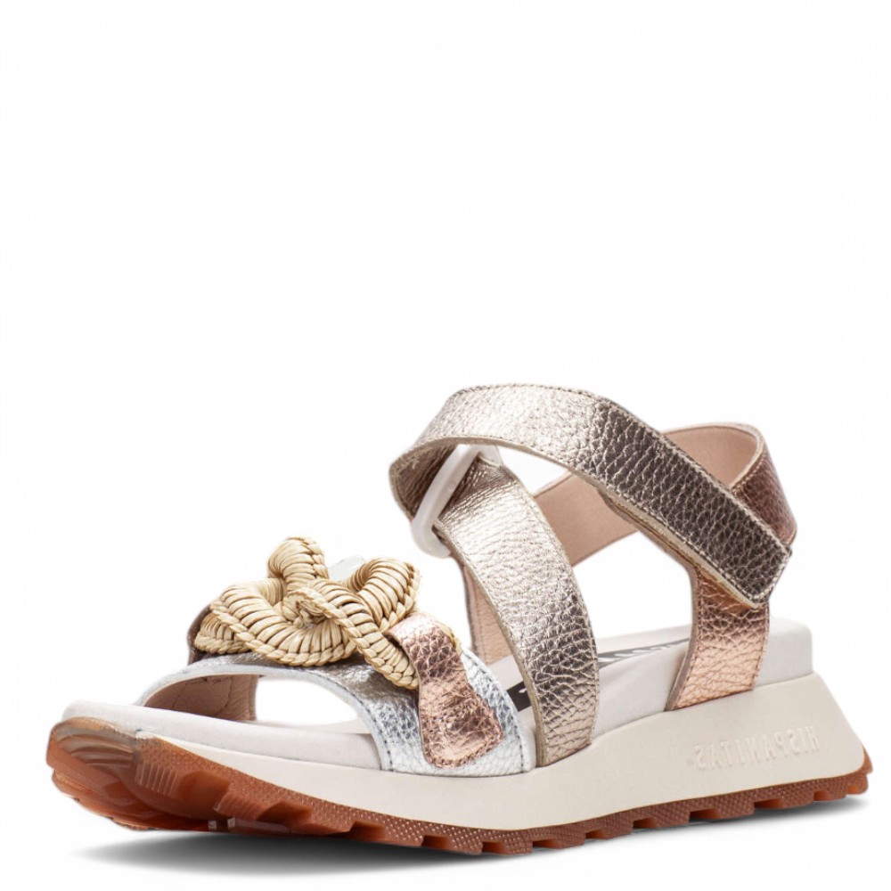 DÁMSKÉ SANDÁLY HISPANITAS CHV253964 STŘÍBRNÁ Barva: STŘÍBRNÁ